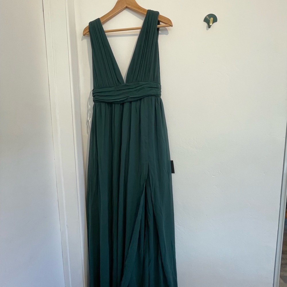 Lulu's Deep Green Maxi Dress